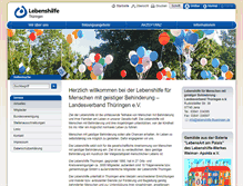 Tablet Screenshot of lebenshilfe-thueringen.de